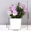 Decorative Flowers Bonsai Pot Plants Artificial Fake Small Simulated Tree Office Table Potted Ornament Home Garden Desk Decor