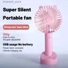 Electric Fans Portable Mini Fan USB Charging Silent Handheld Fan Outdoor Student School Creative Desktop Office FanY240320