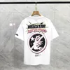 T Shirt Tasarımcı T Shirt Grafik Tee Giyim Giysileri Yenilikçi Yıkanmış Kumaş Sokak Graffiti Yazı Folyo Baskı Vintage Siyah Gevşek Takım Artı Boyut