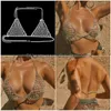 Other Shiny Mesh Crystal Chest Chain Underwear Hollow Beach Body Bra Harness Lingerie Y Festival Clothing Outfit 221008 Drop Delivery Dhsld