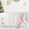 Runner da tavola natalizio abbronzante per bomboniere - Tovaglietta tovaglia con fiocchi di neve e foglie di stelle con nappa per decorazioni natalizie