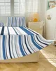 Bed Skirt Abstract Vertical Seamless Pattern Elastic Fitted Bedspread With Pillowcases Mattress Cover Bedding Set Sheet