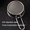 Outils de cuisson tamis à farine en acier inoxydable poudre de cacao Matcha glaçage Suger filtre écran de filtrage multifonction avec poignée