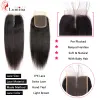 Closures Straight 13x4 Lace Frontal Brazilian 100% Human Hair Remy 4x4/5x5 Transparent Lace Closure Soft Lace Frontal Only 824inches
