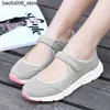 Casual schoenen Nieuwe damesschoenen platte mesh platte damesschoenen zachte en ademende sportschoenen dames casual schoenen Zapatos De Mujer Buty Damskie Q240320