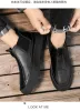 Boots Leather Boots Men Shoes Casual Slip On Patent Boots Work Retro Leather Ankle Botas Hot Sale Hombres Botas Autumn
