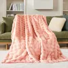 Couvertures d'hiver en fausse fourrure, couverture de canapé moelleuse en peluche, décoration de la maison, textile d'isolation de lit