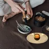 Candle Holders Wizard Shaman Candlestick Round Tray Desktop Decorative Plate Metal Holder Copper Altar