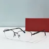 Ny modedesign Square Shape Optical Glasses 0489 Metal Half Frame Men and Women Business Style Light and Easy to Wear Eyewear