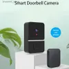 Dörrklockor WiFi Video Doorbell Camera Digital Ring Connection Wireless Secure Intercom Outdoor Eye Peeper Smart Home Voice Phone Doorbelly240320