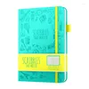 Com suporte para caneta, notebook, matriz de pontos, linha horizontal, página interna, estudante, escritório, papelaria, venda