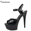 Kledingschoenen Steel Pipe Dance Dames 2019 Nieuwe 15cm Hoge hakken Sexy Vismond met T-Taiwan Catwalk Modellen Show Car Vrouwelijke Sandalen H2403212RS3CHIL