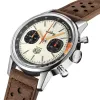 Montres-bracelets pour hommes Montre de luxe Top Time Marque Hommes Professionnel Aviation Chronographe Montre-bracelet Panda Eye Business Pour Hommes montres