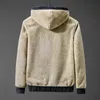 Hiver laine d'agneau doublé 2 pièces ensembles à capuche épaissir sweat-shirt survêtement taille haute sarouel costumes velours neige porter tenue chaude 240311