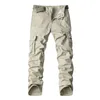 Pantalons pour hommes 2024 Misniki Arrivées Coton Hommes Cargo Camouflage Militaire Armée Travail Multiples Poches Salopette Drop AXP104