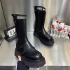 Boots Platform 2023 Winter Nieuwe High Boots For Women Fashion Slip op lange pijpschoenen vrouwelijke elegante dikke bodem dames Knight Botties