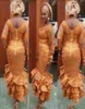Neue saudi-arabische Abendkleider in Übergröße mit V-Ausschnitt, abgestufter Rock, Spitze, Meerjungfrau, Abschlussballkleid, knöchellang, Reißverschluss hinten, afrikanische Frauen, Teil 6513234