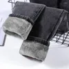 Women's Jeans Pants 2024 Korean High Waist For Women Winter Elastic Pencil Big Size Pant Jean