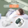 Elektrische ventilatoren Mini handbediende miniventilator Draagbaar USB-opladen Schattig Creatieve tafel Hangende nekventilator 2-modus Zakreizen Huwelijkscadeau VentiladorY240320