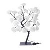 Lámparas de mesa LED Rose Tree Bouquet Lámpara Luz de noche junto a la cama Regalo de decoración del hogar alimentado por USB -Blanco