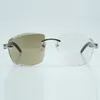 عدسة محفورة 4189706-A Photochromic بني أو رمادي عصري Sunshade Natural Black Buffalo Lens Lens 3.0 Size 18-140 MM