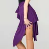 Skirts Skorts Latin Dance Skirt For Women Black Purple Red Color Professional Dancing Skirt Adult Cheap Stage Rumba Qia Latin Skirt 240319