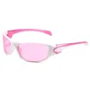 Sonnenbrillen Outdoor Radfahren Sport Sonnenbrille Frauen Vintage Shades Trendy Punk Goggle Brillen 2000S Ästhetik