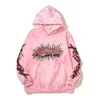 Veste en coton pur Vent Kan Ye Made Old Hell Star Print Flame Flame Unicorn Arm Hoodie Sweat à sweat