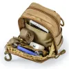 Çantalar 1000D Naylon Taktik Molle Bel Çanta Yardımcı Omuz Omuz Çantası Su Geçirmez Taşınabilir EDC Dişli Dişli Spor