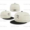 2024 Nouvelle arrivée Baseball masculin Full Caps fermés Summer Royal Blue Letter Bone Blanc Couleur Chicago Sport décontracté Chapeaux Fitts Love Hustle Flowers F13-03