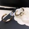 Damen-Marken-Bolzen-Cclies-Designer-Ohrringe, hochwertige Creolen, Gold-Clog-Ohrringe, Luxus-Schmuck, Frau, herzförmige Accessoires 337