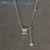 2024 Designer di gioielli Collane con ciondolo di marca Collana con rivetti Piccola catena rossa di beneficenza con clavicola Argento sterling S925