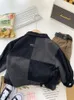 Koreanische Patchwork-Jeansjacke für Kleinkinder, 2–9 Jahre, hübscher, lässiger, modischer Mantel für Frühlings- und Herbstkleidung für Kinder 240318