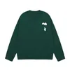 Am1 Red Love A-line Embroidery Pullover Knitwear for Men and Women Loose Lazy Sweater Bottom Top Trendy