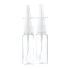 2 Stück 10 ml/20 ml/30 ml weiße leere Kunststoff-Nasensprayflaschen Pumpzerstäuber Nebel Nasenspray nachfüllbare Abfüllverpackung