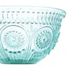 Pioneer Woman Adeline 4-częściowa 13-uncja Emed Glass Bowl, turkus