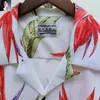 Camicie casual da uomo Blissful Bird Leaf Print Wacko Maria Camicia corta streetwear da uomo e da donna di alta qualità