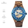 Orologi Orologio meccanico da uomo Bobo Bird Nuovi orologi da polso in legno Cuostom di alta qualità Orologio meccanico automatico scavato alla moda, ottima confezione regalo