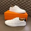 Toppdesign White Black Leather Calfskin Nappa Portofino Sneakers Shoes !! Högkvalitativa varumärken Comfort Outdoor Trainers Men's Casual Walking EU38-44.box