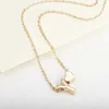 Colliers pendentifs 2024 mode petit coeur délicat collier initial avec nom de l'alphabet adapté aux femmes pendentif bijoux accessoires cadeaux L2404