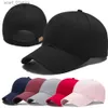 Casquettes de balle unisexe 100% coton C haute qualité couleur unie Hardtop Baseball C hommes réglable décontracté Sports de plein air chapeau CC24319