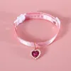 Dog Collars Cute Fashionable Pet Collar Stylish Adjustable With Bow Heart Pendant Cat Neck Strap Dressing Tool For Dogs