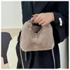 Kwaliteit Vrouwen Winter Pluche Nepbont Mini Schoudertas Zachte Cross-body Draagbare Herfst Casual Dame Handtas Meisjes Warme Tas 240314