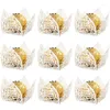 Cadeau cadeau 10-50pcs Eid Mubarak Emballages de chocolat Mini tasses de cuisson Doublure de gâteau Ramadan Candy Emballage Boîte Party Decor Fournitures