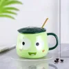 Canecas Dos Desenhos Animados Bonito Porcelana Sapo Café Caneca Café Da Manhã Leite Escritório Handgrip Copo De Água Cozinha Drinkware