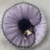 Bühnenkleidung Lila Erwachsener Professioneller Ballett-Tutu-Rock für Mädchen Schwanensee-Kostüm Ballerina-Kleid Performance-Kostüme Röcke