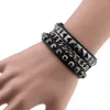 Charm Bilezikler Decopunk El Yapımı Harajuku Punk Goth Seksi Pu Deri Bileklik Bilek Kuff Band Bank Bask Bask Beyaz UNISEX ÇİFT KULÜBÜ PARTİ HEDİYE