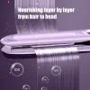 Żelazę 2 na 1 płaskie żelazne prostownice włosów Regularna temperatura 26 mm Curling Iron Electric Wodahtener z cyfrowym wyświetlaczem