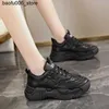 أحذية غير رسمية Womens Dad Shoes 2023 Autumn New Disual Running Emprositile Sports Studety Platform Zapatos Para Mujeres Tennis Training Q240320