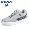 BOTAS Bona 2022 New Designers Classics SkateBoarding Shoes Men de alta qualidade Antiskid Sport Shoes Man Plataforma Casual Tênis Casual